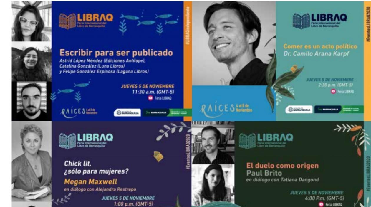 Una de la programación para la Feria del Libro de Barranquilla. 