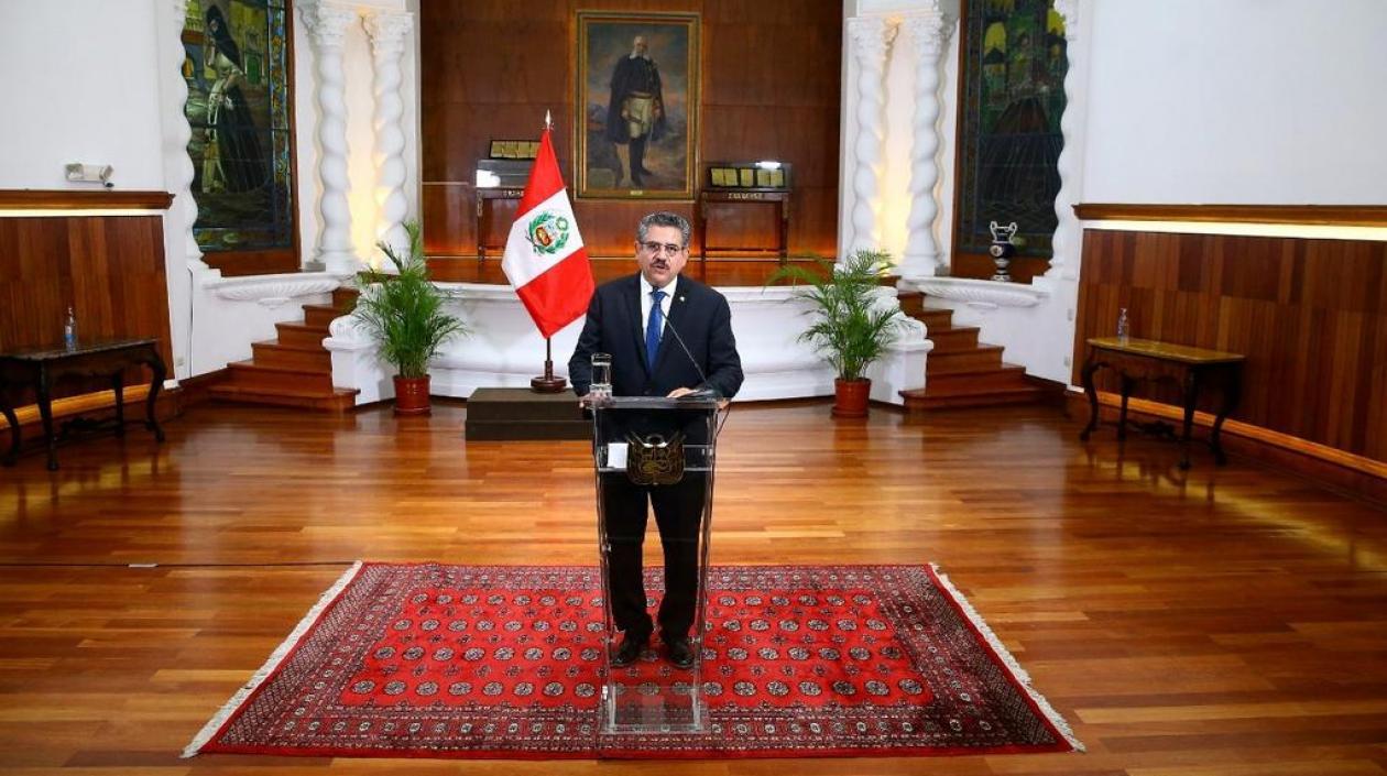 Manuel Merino, ahora expresidente de Perú.