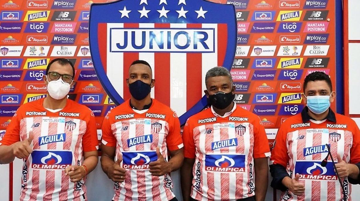 Jhon Jairo Escobar, Luis Amaranto Perea, Víctor Luna y Juan Carlos Quintero.