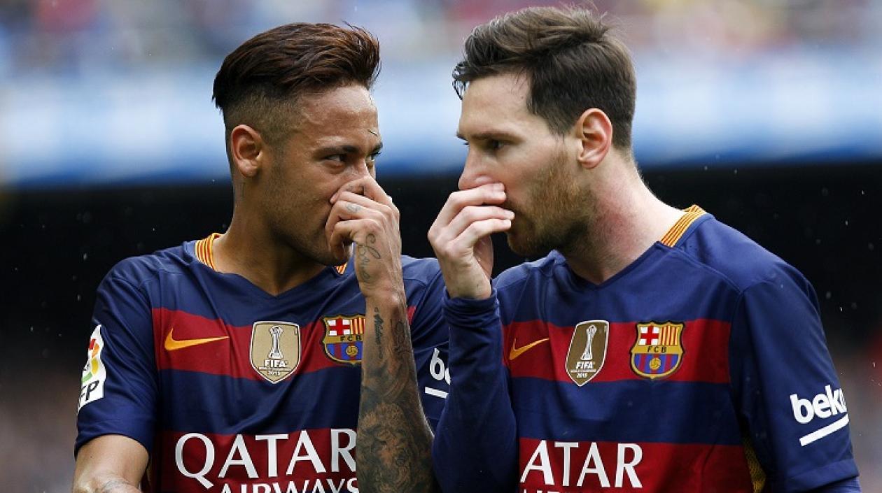 Neymar y Lionel Messi.