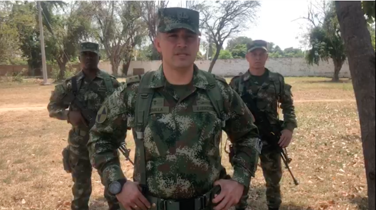 Teniente Coronel Frank Bonilla, comandante  del Grupo de Caballería Mecanizada N2 del Batallón Coronel Juan José Rondón.