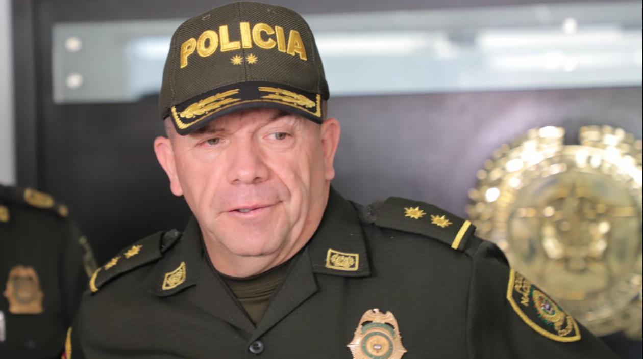 Brigadier general Ricardo Alarcón, comandante de la Policía Metropolitana de Barranquilla.
