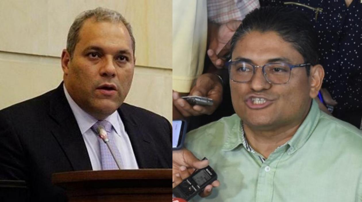  El senador José David Name y el Secretario de Salud de Barranquilla, Humberto Mendoza.