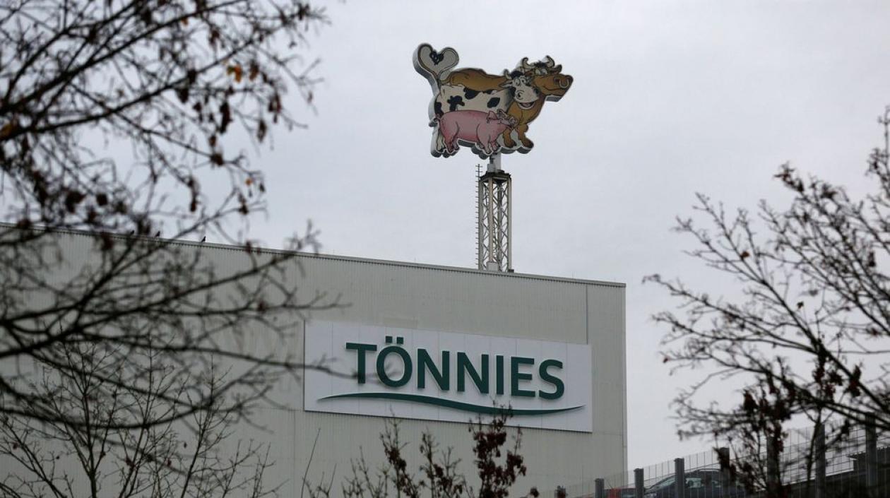 Empresa cárnica Tönnies donde hubo el rebrote de coronavirus en Alemania.