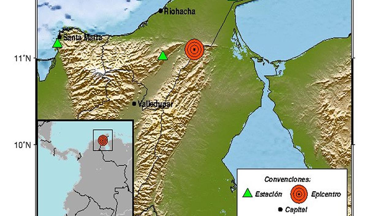 Fuerte temblor en la ciudad de Santa Marta