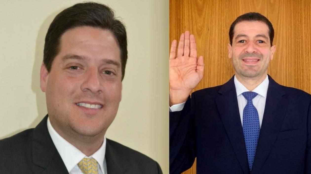 Mauricio Gómez, izquierda, y José Gnecco, senadores.