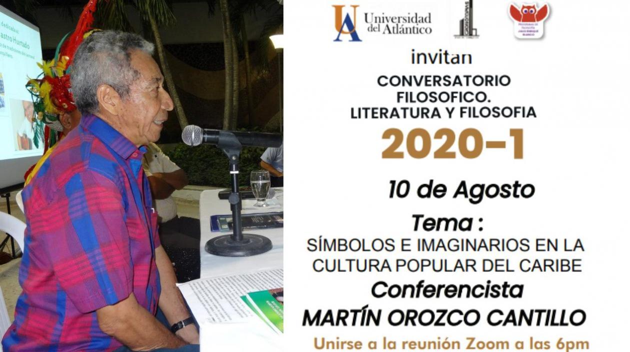 Martín Orozco, invitado de hoy al Conversatorio filosófico: literatura y filosofía.
