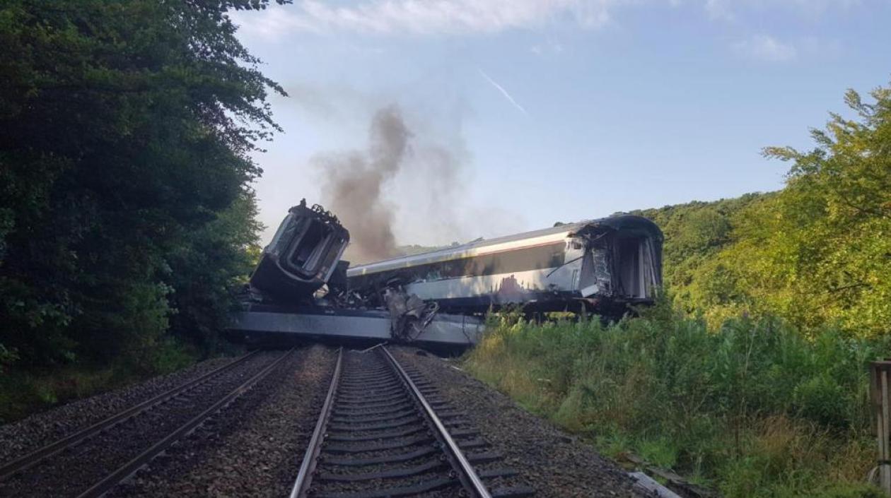 Accidente de tren en Escocia.