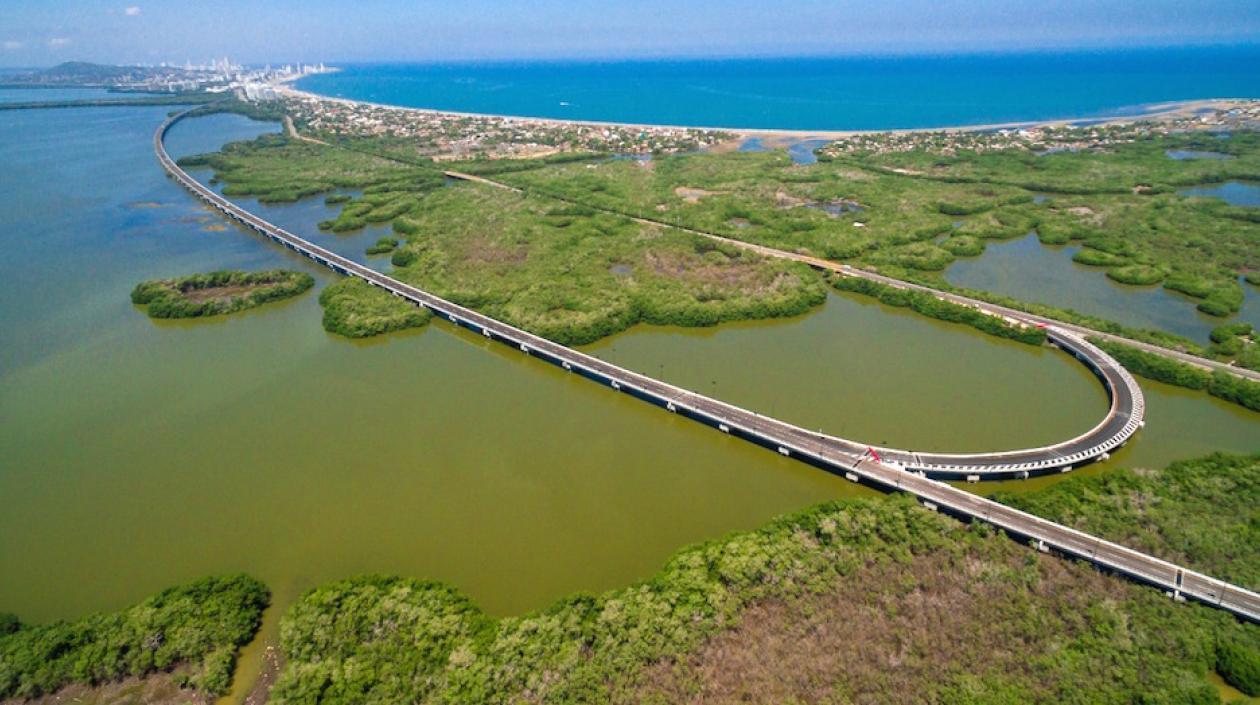 Un tramo de la Concesión Costera Cartagena - Barranquilla.