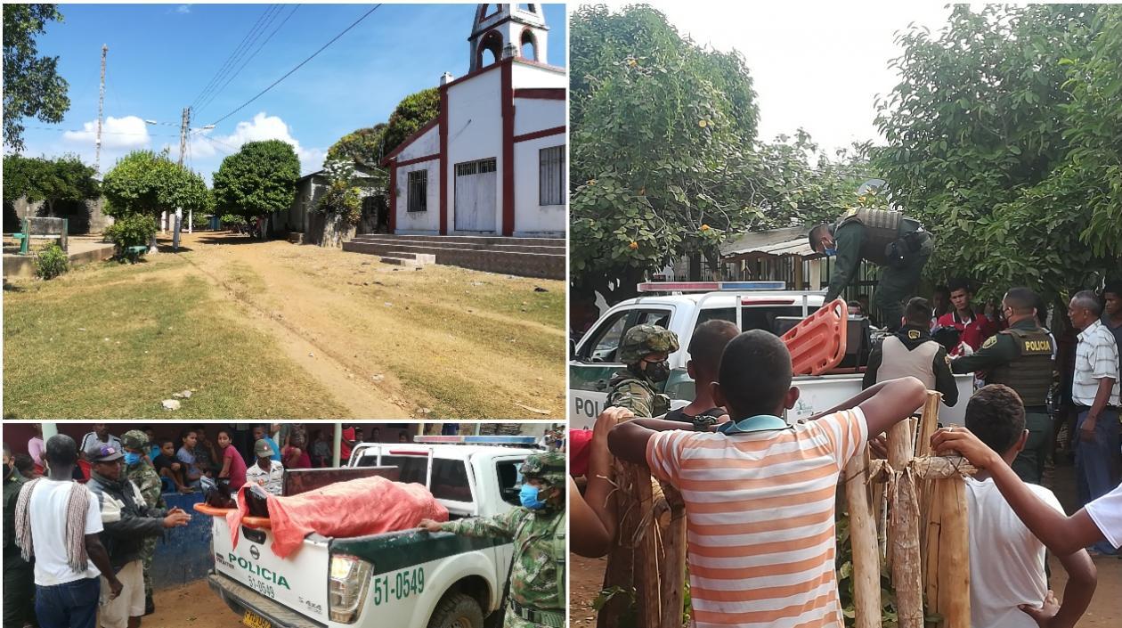 Barranco de Loba fue escenario de un hecho de sangre el miércoles que tiene conmocionada a la comunidad.