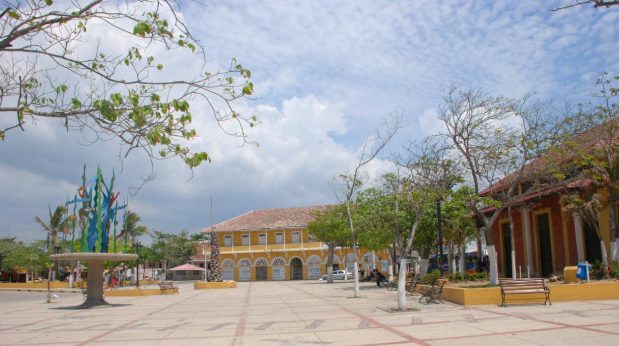 Plaza de Puerto Colombia.