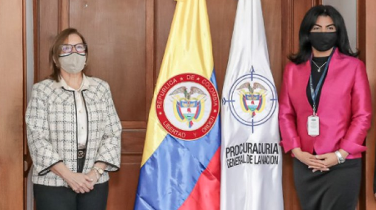 Procuradora Margarita Cabello y Ana Lorena Habib Cañizales.