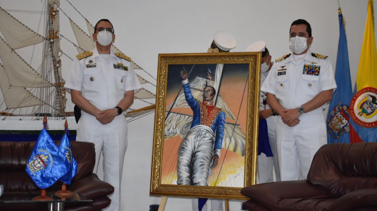 El retrato llamado “Un Destello de Gloria en el Lago de Maracaibo”, en honor a Almirante José Padilla López.