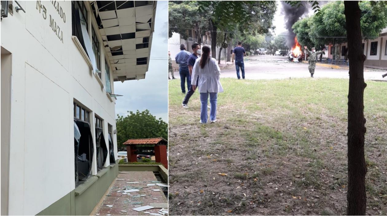Imágenes del atentado ocurrido en el mes de junio de 2021 en Cúcuta.
