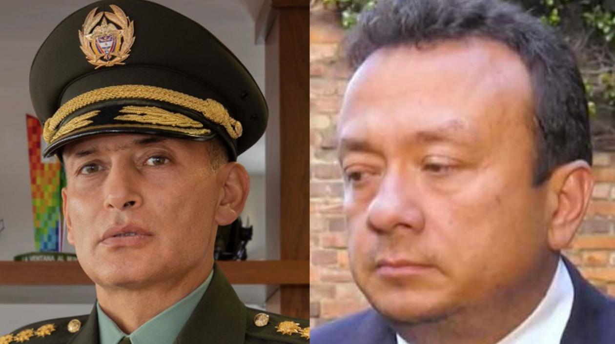 El General Mariano Botero Coy y el exsenador Eduardo Pulgar Daza y e