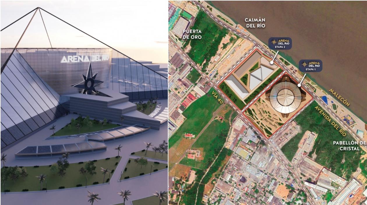 Nueva zona donde se construirá la Arena del Río. 