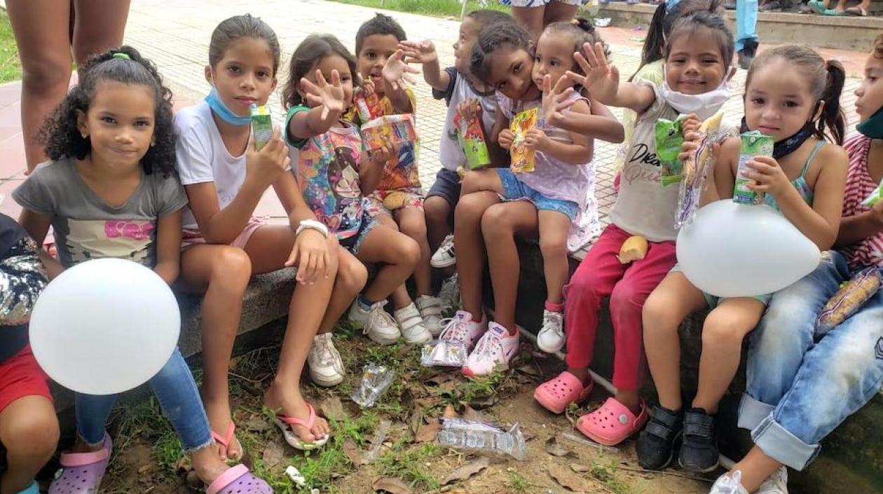 Celebración de los niños en Galapa.