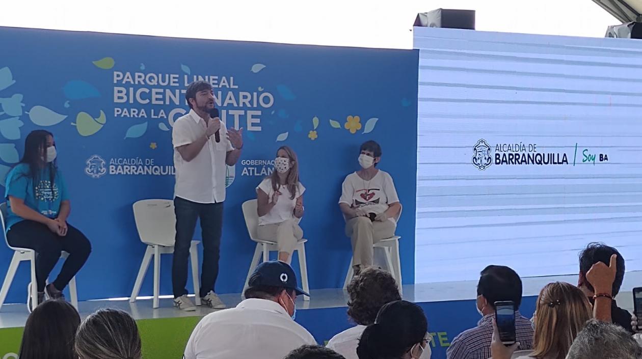 Alcalde de Barranquilla, Jaime Pumarejo, y la Gobernadora Elsa Noguera.