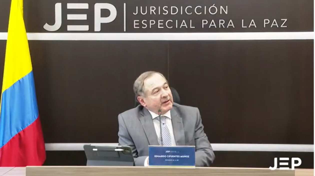 Eduardo Cifuentes, presidente de la JEP