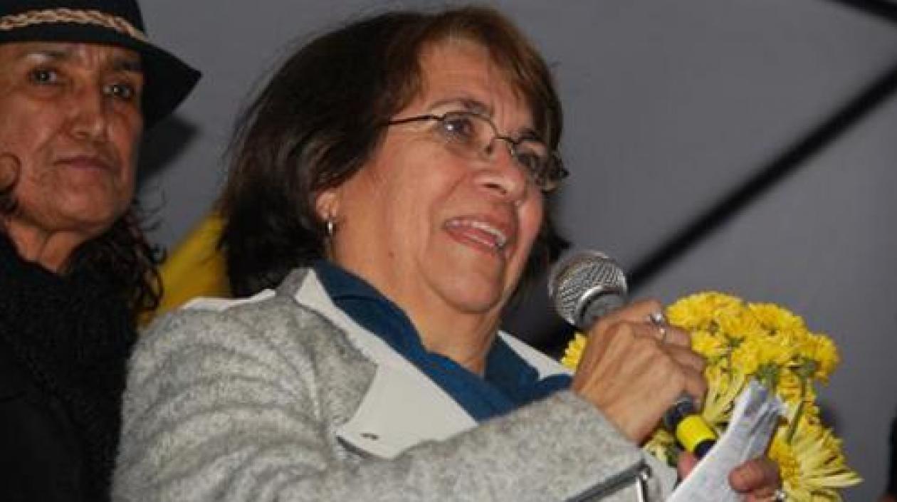 Aida Avella, presidenta de la  UP. 