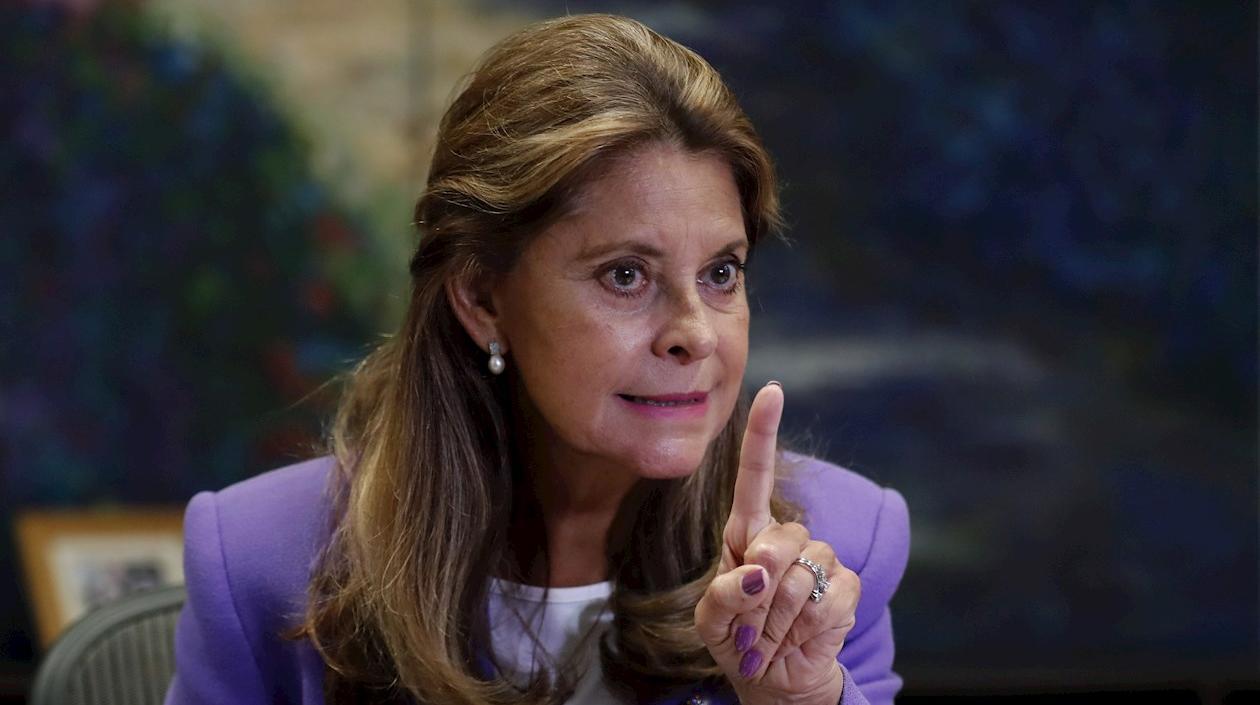 La Vicepresidenta de Colombia, Marta Lucía Ramírez.