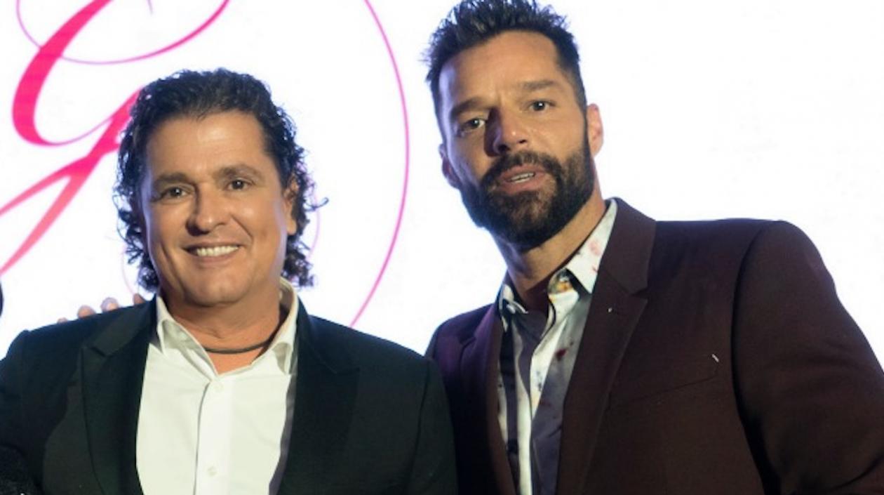 Carlos Vives y Ricky Martin, cantantes.