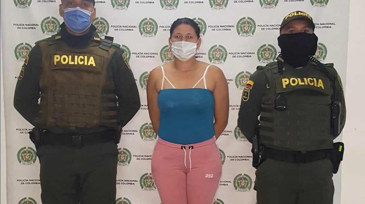 Leidy Salcedo Mercado, capturada en Corozal, Sucre.