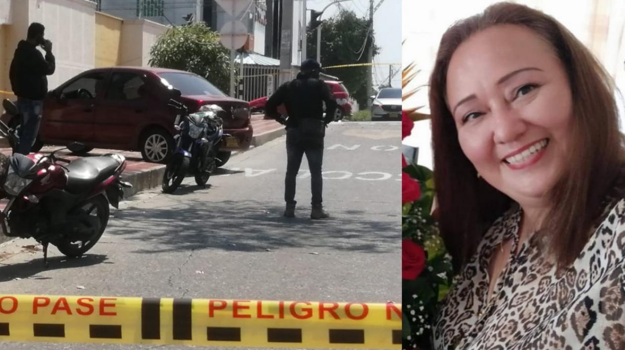 Claudia Patricia Rodríguez Delgado se encontraban en este vehículo cuando fue baleada por el atracador. 