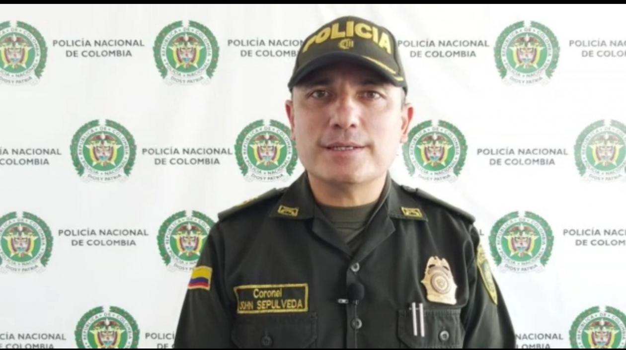 Coronel Jhon Sepúlveda, Comandante Operativo Policía Metropolitana. 