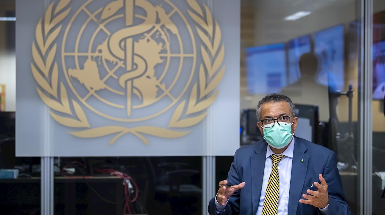 El director general de la Organización Mundial de la Salud (OMS), Tedros Adhanom Ghebreyesus.  