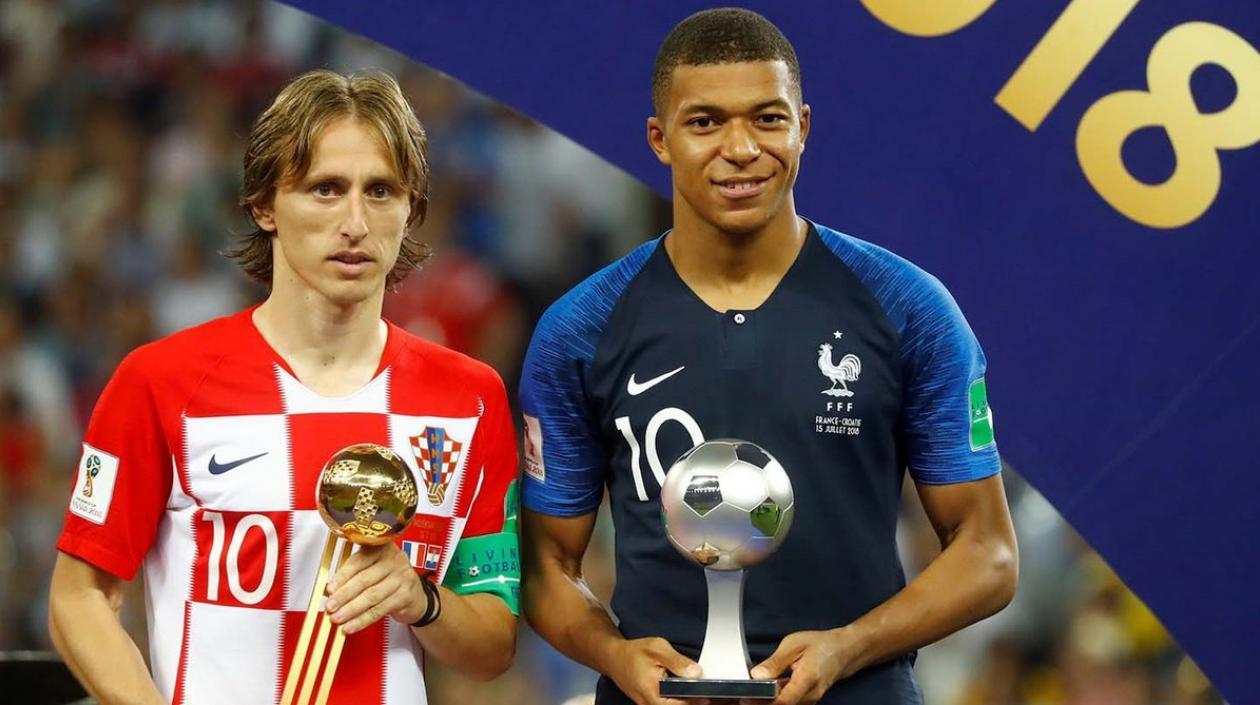 En el Mundial de Rusia 2018 Luka Modric ganó el Balón de Oro y Kyliam Mbappé, el premio a mejor jugador joven.