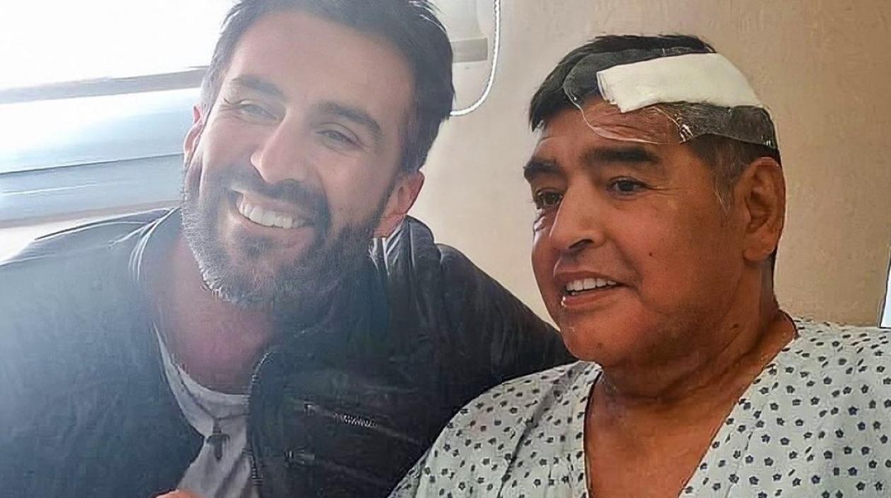 Diego Maradona tras su última cirugía. 