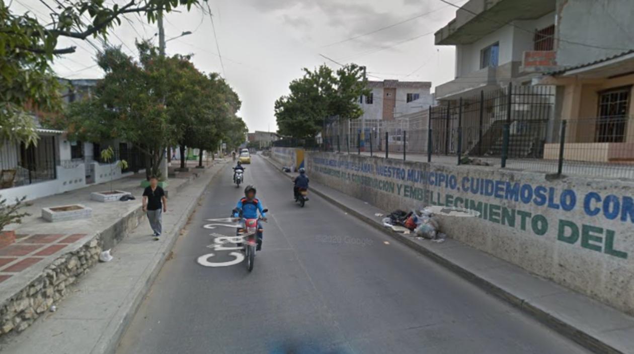 Carrera 24 con calle 55, barrio Villa Katanga, donde ocurrió el hecho. 
