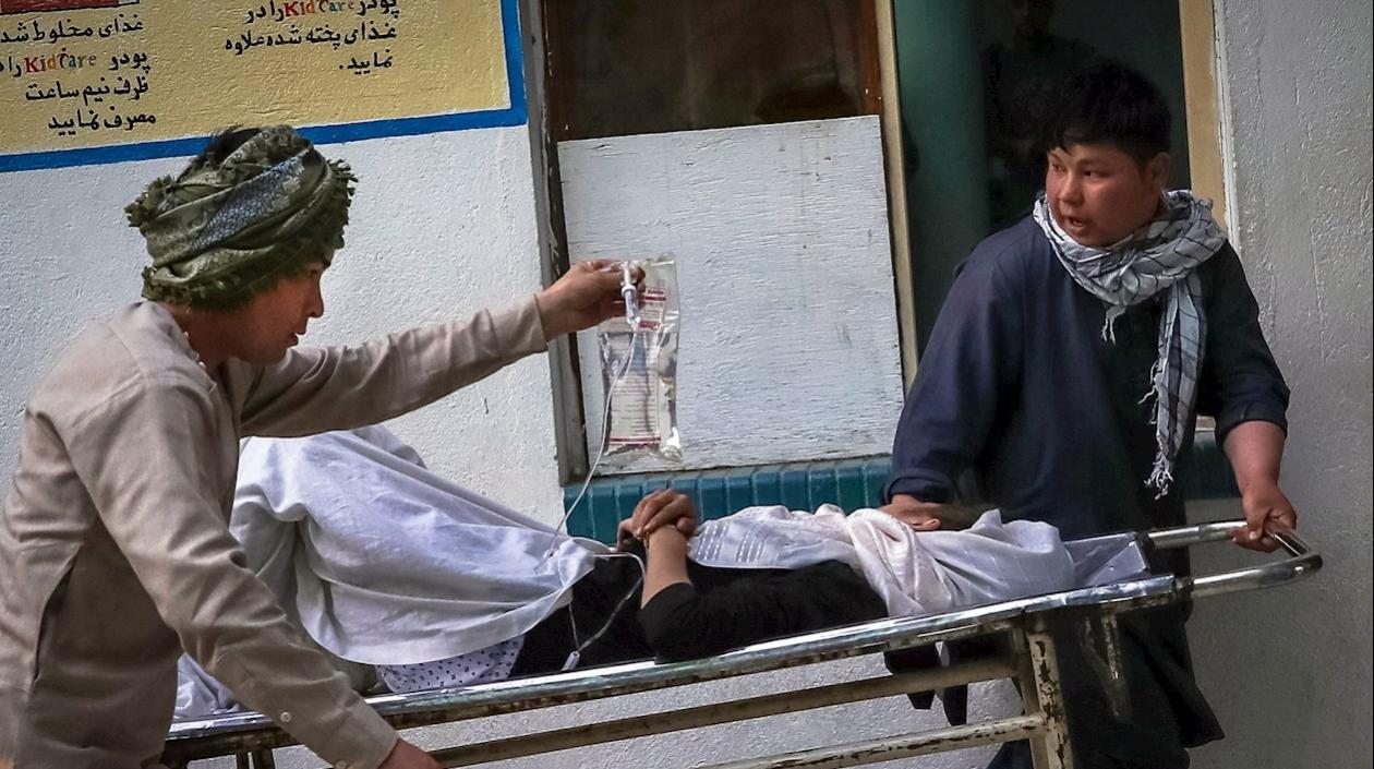 Una de las heridas del atentado en Kabul. 