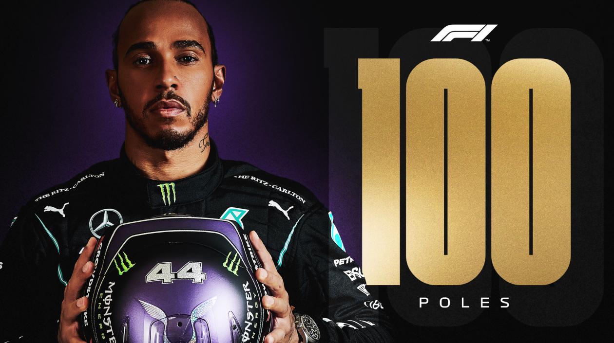 Lewis Hamilton ganó su 'pole position' número 100. 