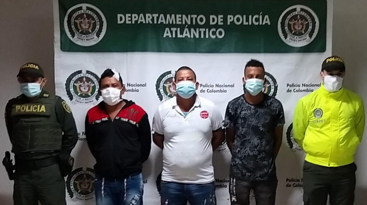 Los tres capturados por el homicidio de Tomás Fontalvo Gette.