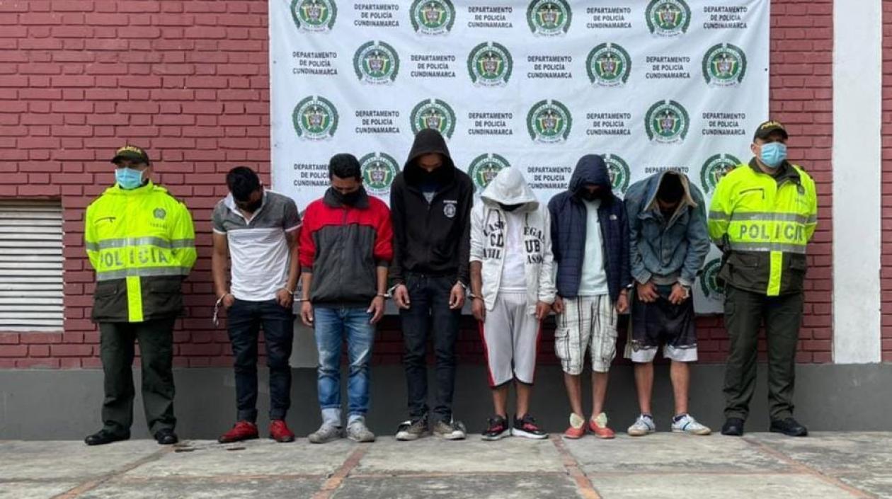 Los capturados en Cundinamarca por vandalismo y bloqueo de vías.