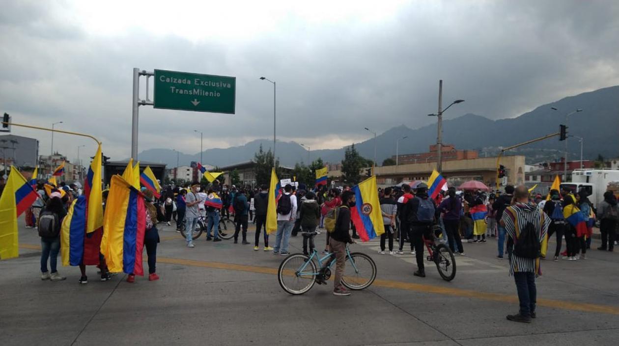 Bloqueo en Bogotá