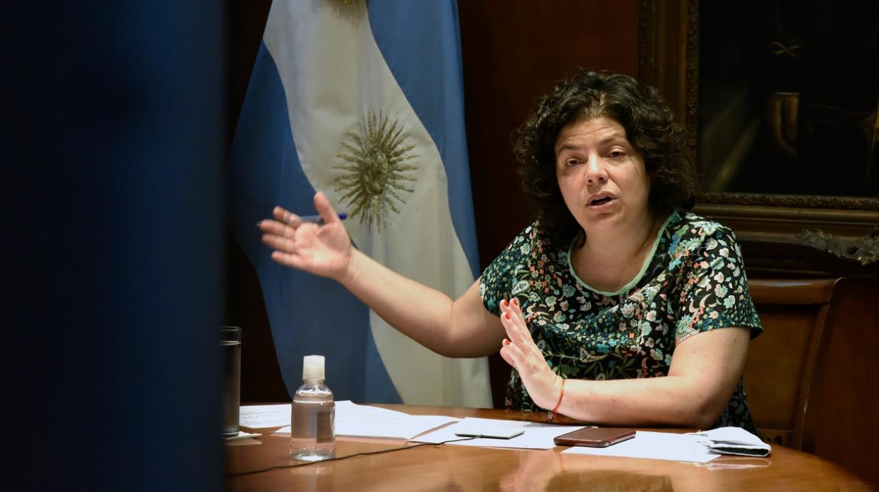 Carla Vizzotti, ministra de Salud de Argentina. 