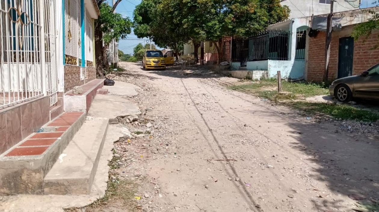 En esta calle del barrio Ferrocarril fue asesinado Maicol Steven Herrera Montaño.