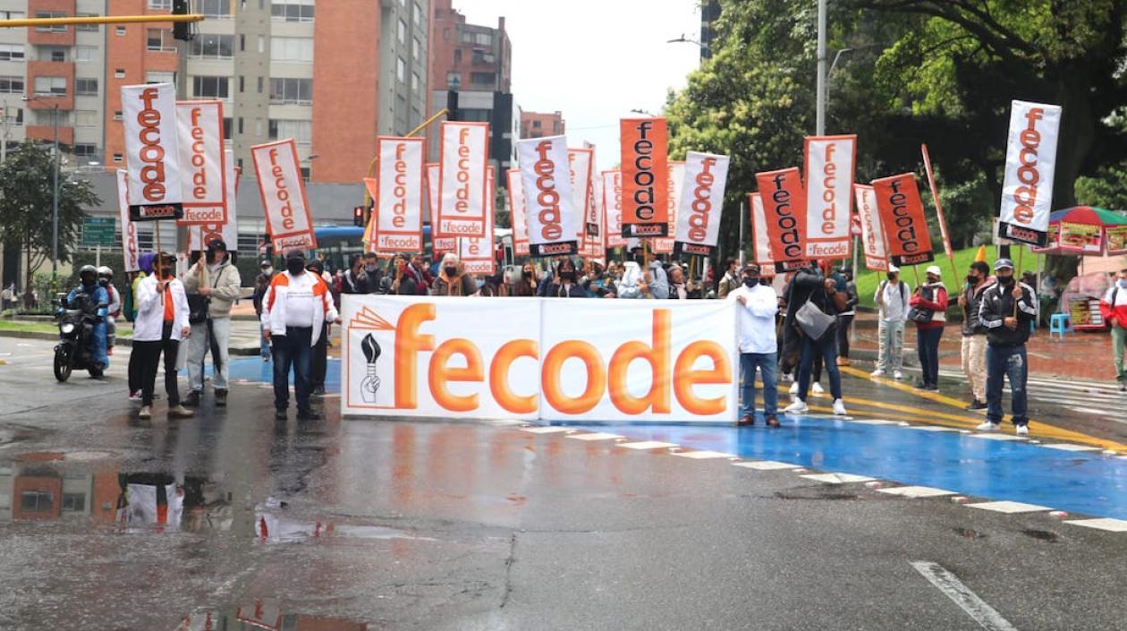 Jornada de protesta organizada por Fecode.