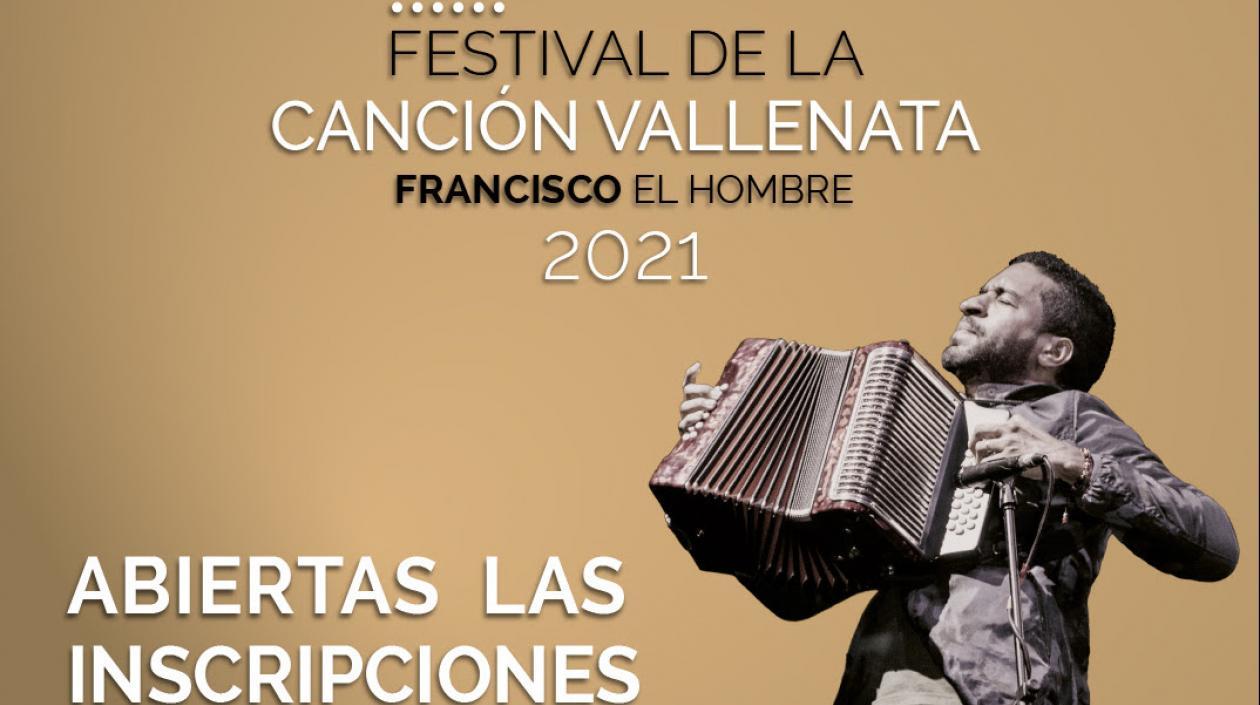 Afiche promocional del Festival de la Canción Vallenata.