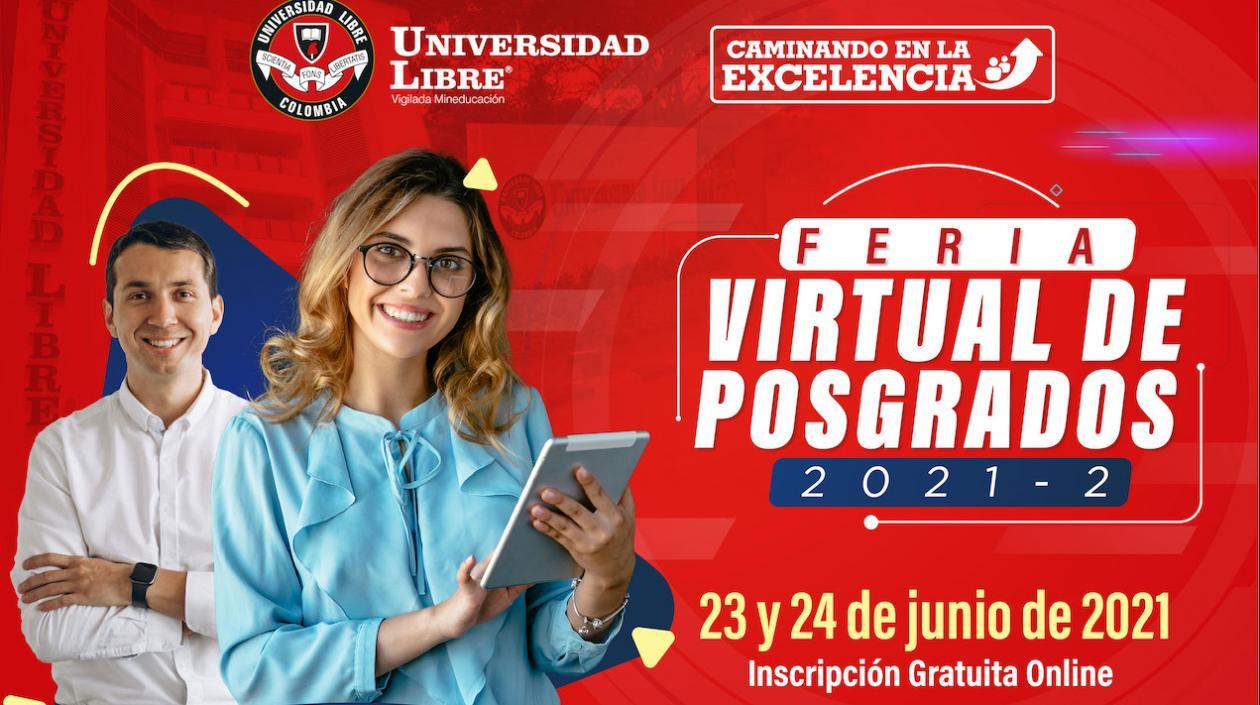 Los días 23 y 24 de junio se realizará la Feria Virtual de Posgrados de Unilibre Seccional Barranquilla.