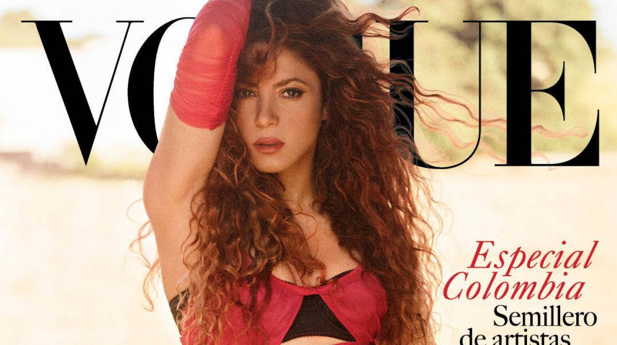 Shakira, cantante barranquillera, en la portada de Vogue.