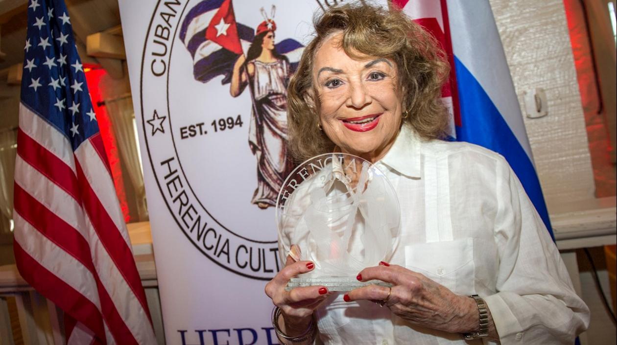 La escritora cubana Delia Fiallo fallecida a los 96 años.