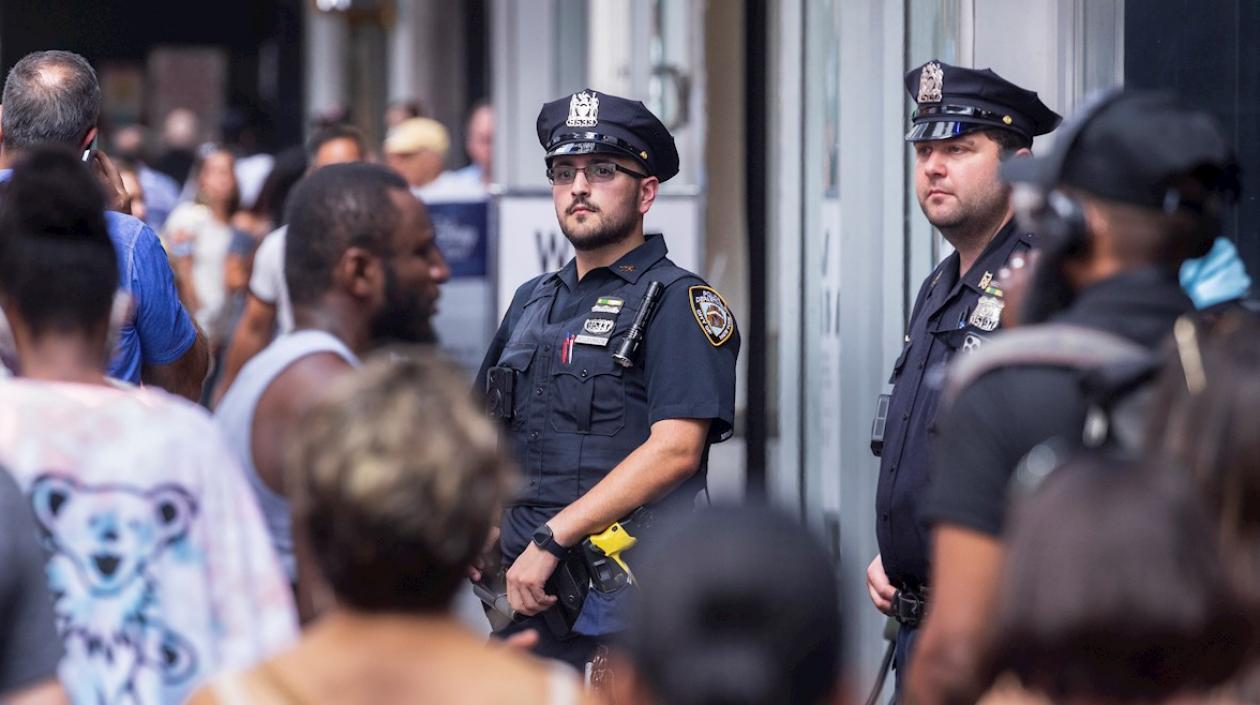 Policías en Nueva York.