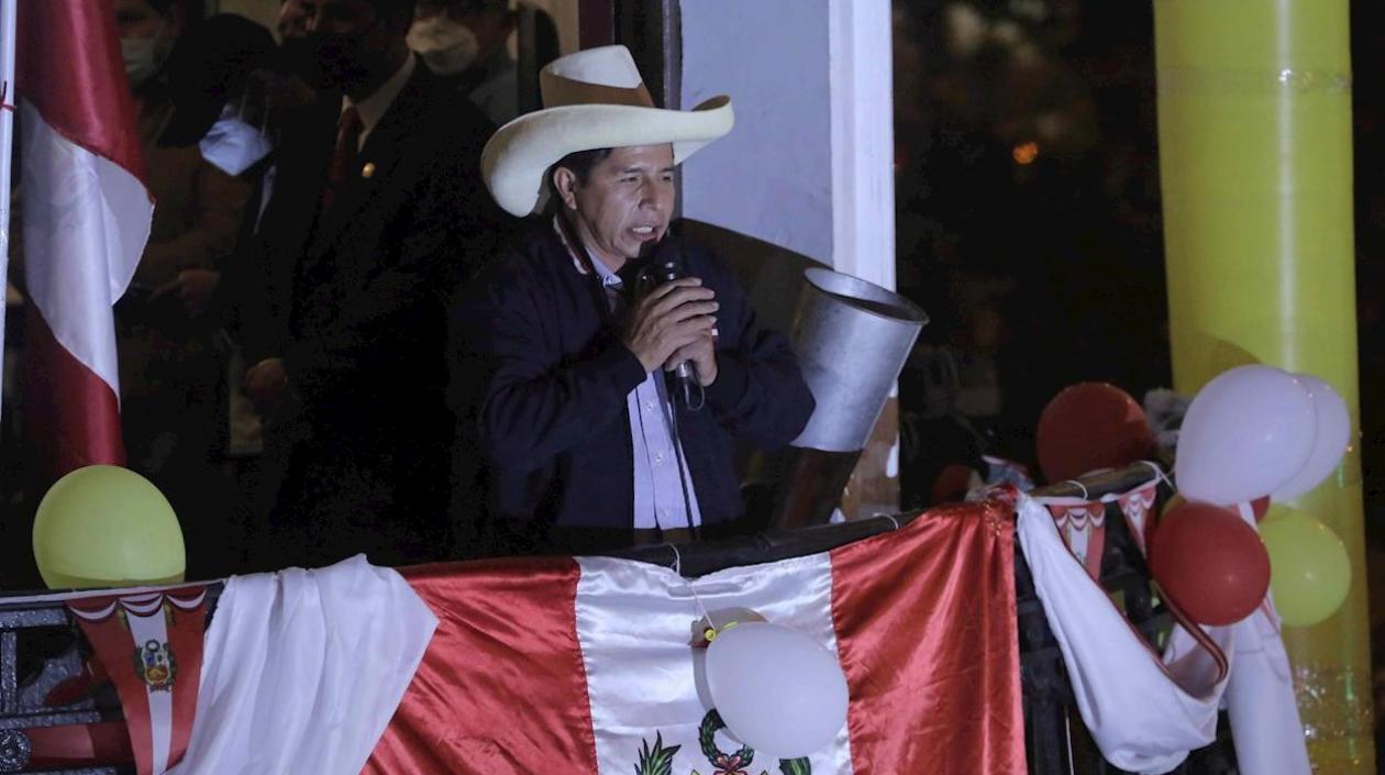 Pedro Castillo, presidente electo de Perú.