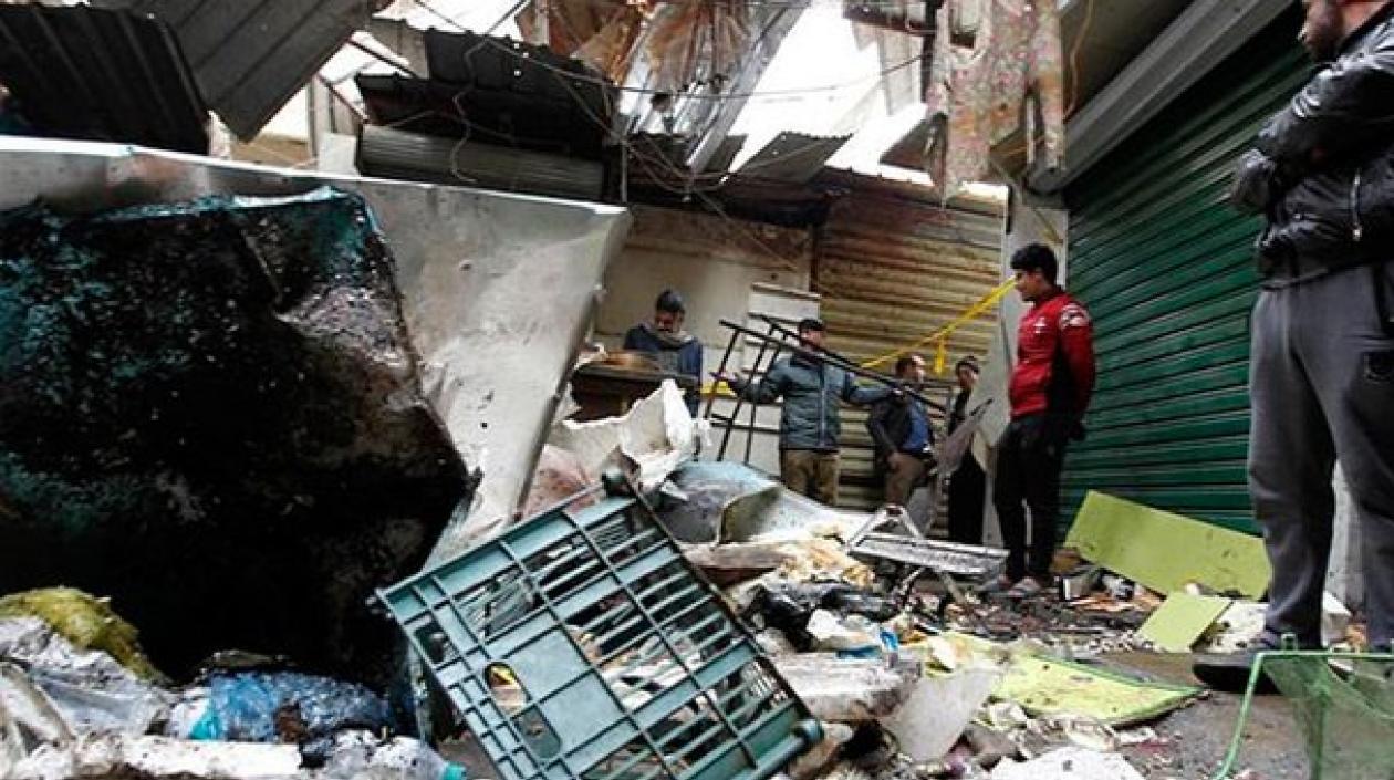  El estallido se produjo en un mercado situado en el populoso barrio de Ciudad Sadr.