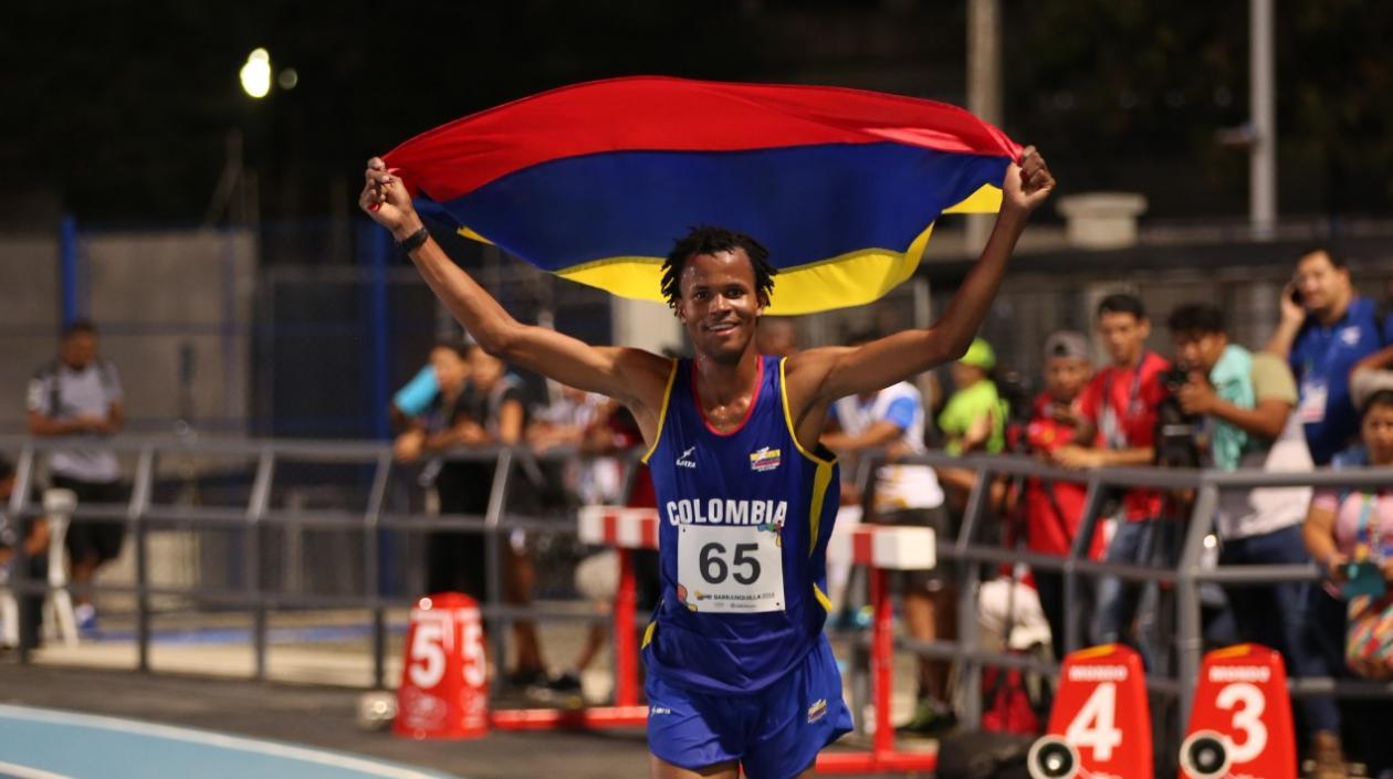 Carlos Sanmartín, atleta colombiano. 