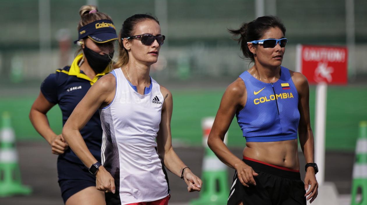 Lorena Arenas y Sandra Galvis competirán en la marcha de 20 kilómetros. 